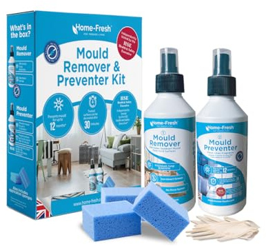 Home-Fresh - Kit de prevención y eliminación de moho acreditado por HSE, tratamiento de pared no tóxico, paquete de consumo