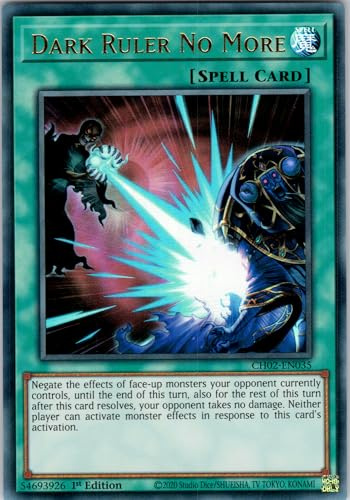Dark Ruler No More - CH02-EN035 - Ultra Rare - 1. Auflage - Englisch - Yugioh - The Chronicles Deck: Spirit Charmers (All-Foil Edition) - mit RC-Fieldcenter