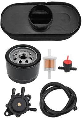 Kit de filtre à air et huile pour tondeuse à gazon et tracteur, compatible avec moteurs à 4 temps Kaw FR651V FR691V FR730V FS481V FS541V FS600V FS651V FS691V FS730V Noir