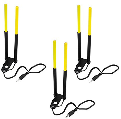 BAT-Tackle Illuminated LED Snag Ears Yellow 3er Pack