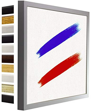 Nordica Leerrahmen für Leinwand Bilder 30 x 40 cm Bilderrahmen Holz Größenwahl 40 x 30 cm Farbwahl Weiß matt ohne Verglasung