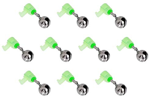 Mikado 10 x Aalglöckchen mit Knicklichthalter Bissanzeiger von Größe S Ø14mm bis Größe L Ø 18mm erhältlich (M/Ø 16mm)
