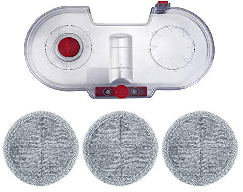 GYing - 1 serbatoio dell'acqua elettrico + 3 panni mocio per aspirapolvere Dyson V7 V8 V10 V11
