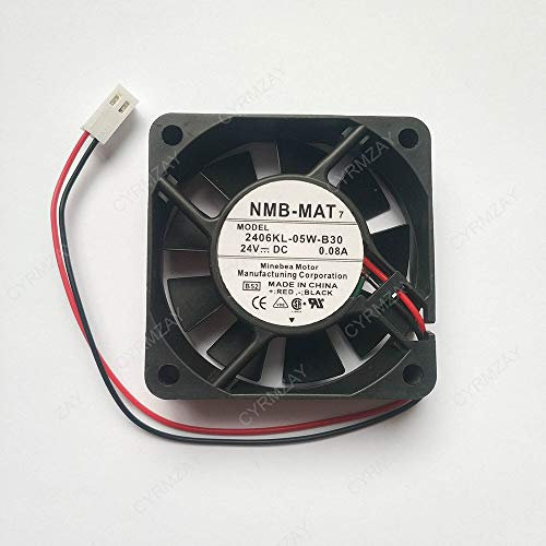 CYRMZAY Compatible for NMB-MAT 2406KL-05W-B30 6015 60mm 6cm 24V 0.08A silent Cooling Fan