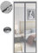 Moustiquaire Magnétique pour Portes, Différentes Tailles, 120 x 210cm, Puissants Aimants, Fermeture Automatique, de Porte Rideau Couloirs Patio Sans Perçage, Gris Pur