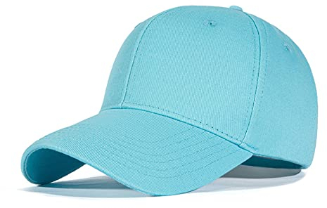 Bakicey Baseball Cap Unisex Outdoor Sonnenhut - Baumwolle Mütze für Erwachsene, Casual Hip Hop Baseboard Kappe Verstellbar für Damen und Herren (See Blau)