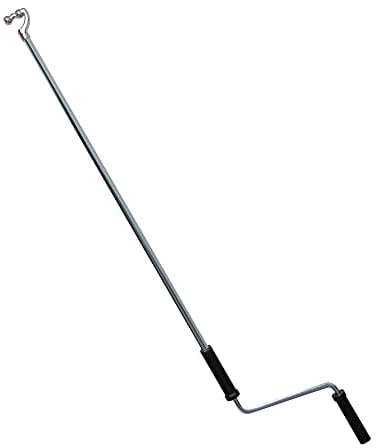 Kurbelstange für Markisen | Stahl | verzinkt | Griffhülse Kunststoff schwarz | Kugelhaken | Länge 1000 mm - 1800 mm (1800 mm)