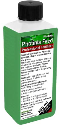 GREEN24 Engrais pour Photinia Engrais végétal HIGH-TECH pour loquat commun nèfle laurier nèfle Photinia 250ml