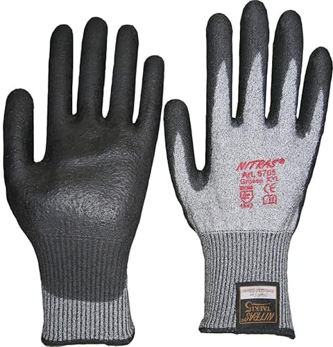 Nitras 6705-S TAEKI 5 Schnittschutz Handschuhe, PU Beschichtung, S(6) Größe