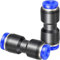 TAILONZ PNEUMATIC Straight 2 Ways 8mm-4mm Tube OD Push to Connect Tube Quick Fittings Push Lock PG8-4 (Packung mit 10)