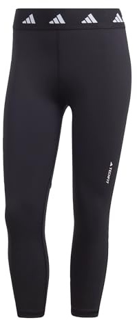 adidas Damen Techfit Capri Leggings, Black / White, M