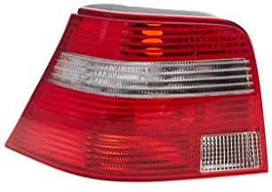 EDA PREMIUM auto Rückleuchte, Rücklicht, Heckleuchte Links Weiß/Rot 1J6945095BA passend für VW GOLF IV, 10.97-09.03, H/B, ohne Glühbirnen