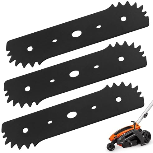 DECKMAN WA0034 7-1/2 Electric Lawn Edger Replacement Blade for Worx WG895 & WG896 Electric Lawn Edgers - Trencher, for Craftsman Edger/Trencher 7.5 Blade fits 50018386 & 71-86880 (3 Pack)