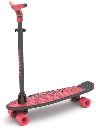 Chillafish SkatieSkootie (Skatebord und Roller in einem, Kinderfahrzeug, Coral) CPSS02COR