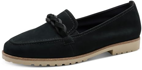 Tamaris Damen Slipper, Frauen Slipper, Mokassins,TOUCHit-Fußbett,Olive,metallic,pink,Cognac,Antelope,Folk,Taupe,weiblich,Lady,Navy,38 EU