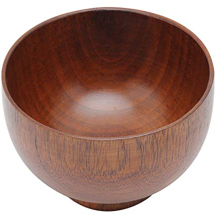 Tomotato Bol en Bois, Bol à Salades en Bois Naturel Fait à la Main pour cuisine, Mini Bol de Salle à Manger en Bois Servant de la Vaisselle pour Riz Soupe Ramen Céréales Nachos(9cm/3.5inch)