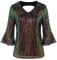 GRACE KARIN Damen Festliche blusen Pailletten top sexy top Pailletten oberteil Buntes Schwarz L