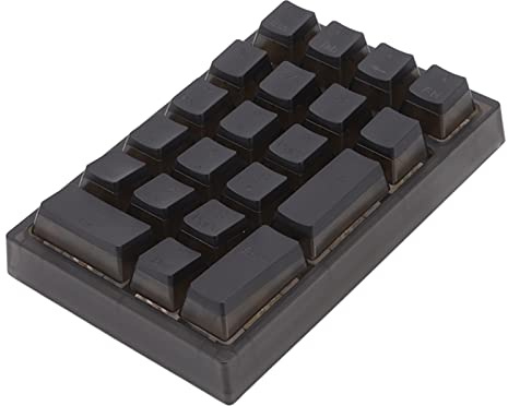 Bewinner Kabelgebundener Ziffernblock, 21 Tasten RGB-beleuchteter Ziffernblock, Tragbare Finanzbuchhaltungstastatur, 6 Lichtmodi Ziffernblock für Laptop, Computer, PC, Notebook (Schwarz)