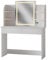 Vicco Schminktisch Charlotte, Weiß, 106 cm mit LED-Spiegel und QI-Ladestation