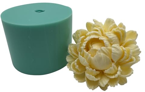GreatMold 3D Rose Beautiful Flower Soap Mold Candle Mould Epoxy Resin Flower Molds Cake Decoration Art Crafts Moulds (3Dflower-03)