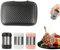 3PCS Travel Seasoning Salt Shaker for Salt and Pepper Sets, Mini Stainless Steel Salt and Pepper Shaker, Refillable Salt and Pepper Pots with Storage Case, for Home Kitchen BBQ Outdoors