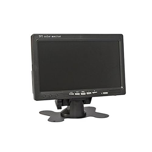 WLLKIY DC 12V-24V 7 Zoll TFT LCD Backup Auto Monitor 4pin IR Nachtsicht CCD Rückansicht Rück Kamera for Bus Hausboot LKW(Monitor only)