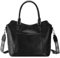 RAVUO Handtasche Damen, Mittelgroß PU Lederhandtasche Umhängetasche Hobo Handbags for Women Elegante Shopper Taschen Henkeltaschen für Frauen Schultertasche für Büro Schule Einkauf Reise，Schwarz