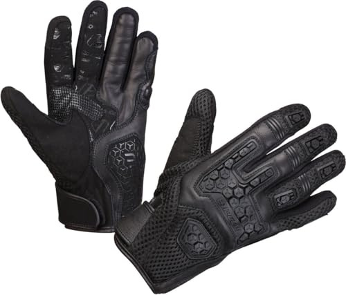 Modeka Dracon Motorrad Handschuhe, schwarz, 11