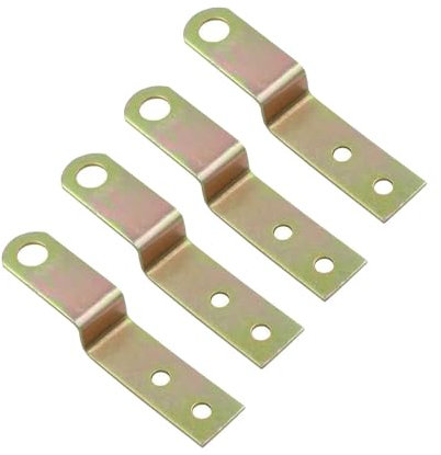 Lot de 4 supports d'angle pour cadre photo en forme de Z - Fixations de meubles pour maison, grange et abri de jardin - Taille S