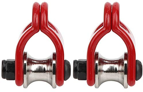 RC Crawler Winch Snatch Block,2pcs RC Model Simulated Lifting Pulley Steel Wire Rope,RC Car Lifting Pulley Drive Pulleys for HSP HPI AXIAL RC Car (Type A)