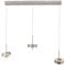 Paul Neuhaus LED Pendelleuchte Smart Home dimmbar höhenverstellbar Comfort Lift, Kopf schwenkbar CCT warmweiß – kaltweiß Fernbedienung (Aluminium, 3-flammig)