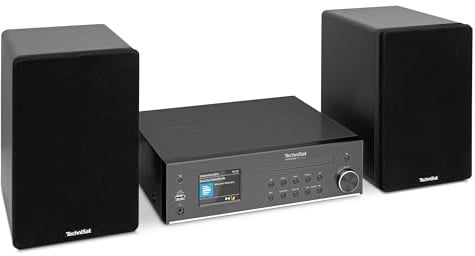 TechniSat DIGITRADIO 760 CD IR –Kompakte Premium Stereoanlage (Internetradio, DAB+, UKW, CD-Player, 2 x 70 Watt Stereo, Bluetooth, Spotify Kopfhöreranschluss, Wecker, Sleeptimer, Fernbedienung)