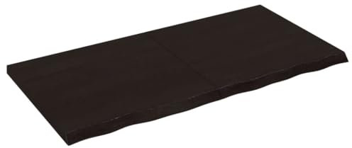 Generisch Tischplatte Dunkel 120x60x(2-4) cm Massivholz Eiche,jiangboyue-3156438