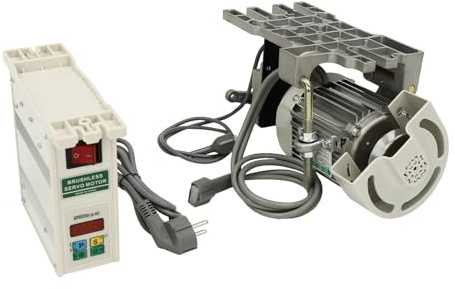 Nähmaschine 600W Elektrischer Nähmaschinenmotor Einstellbar Bürstenloser Motor Servomotor für Industrie Nähmaschine & Mechanische Ausrüstung inkl. Energiesparender Schwanzloser Motor & Controller