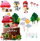 SJUNJIE Tortendeko 14 Stück Kuchendeko Geburtstag RotkäPpchen Tortendeko Geburtstag MäDchen Geeignet für Geburtstagsfeiern Kinderfeste Mottopartys Cake Decoration