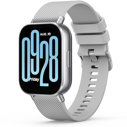 Wanme Armband Kompatibel mit Xiaomi Redmi Watch 5 Active/Redmi Watch 5 Lite Armbänder für Herren Damen, Weich Silikon Uhrenarmband, Wasserdichtes Sport Ersatzarmband, Grau