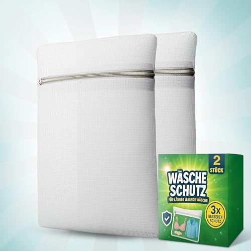 Schonendes Waschen und maximaler Schutz - Wäschenetz für Waschmaschine | Wäschebeutel in allen Größen - Waschbeutel, Wäschesäcke & Wäschenetze. Wäschesack Waschmaschine & Trockner geeignet - 2x Set