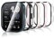 Bigqin 5 Pezzi Custodia Protettiva Compatibile con Amazfit Bip 6, Custodia Rigida per PC con Protezione Schermo, Custodia HD con Vetro Temperato - Trasparente, Nero, Rosa,Verde,Blanc