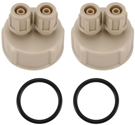 Kueohse Aquarium Multifunktions 2Pc DIY CO2 System Kits Generator Flaschenverschluss Aquarium Kohlendioxid DIY Reaktor Schnellverschlusskappe