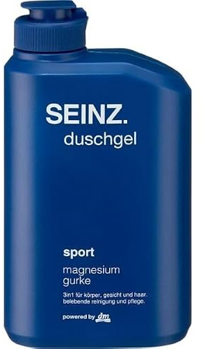 SEINZ. Duschgel mit seiner 3in1 Technologie für Körper, Gesicht und Haar, herrlichen Duftnoten, Maskuliner Duft, Vegane Formel 300 ml (Sport)