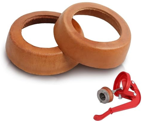 SGQTGIMU 2 Stück Ledermanschette FüR Schwengelpumpe Typ 75, Schwengelpumpe Dichtung, Ersatzteil Dichtung Pumpe, Kolbenmanschette FüR Gartenpumpe Handpumpe Brunnenpumpe (Braun)