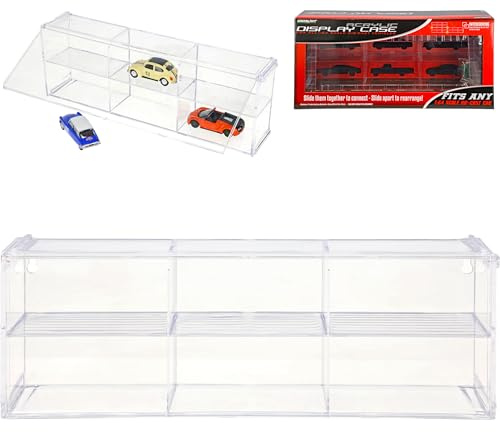 Generisch Acryl Vitrine für 6 Modellautos 1/64 Greenlight Modell Auto