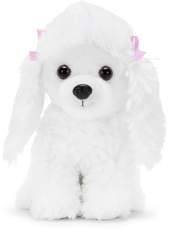 Zappi Co Sara la Pudel Plüschtier (22 cm) - Prinzessin Pudel - Weich und kuschelig, recycelt - Lockiger und raffinierter Begleiter