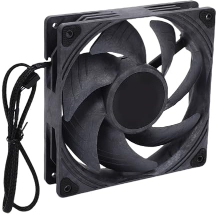 Jectse Ventola CPU, Ventola di Raffreddamento a 140 Mm, Basso Rumore, Fino a 3000 Giri/Min, Ventole di Computer PWM 4pin, Doppio Cuscinetto, 140x140x30mm