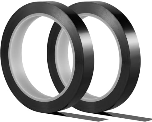 Lyivisk 2 Stück Isolierband Schwarz 10mm x 66m Für Kabelmarkierung Und Elektrische Anwendungen Flexibles Klebeband Für Haushalt Werkstatt Und Reparaturen
