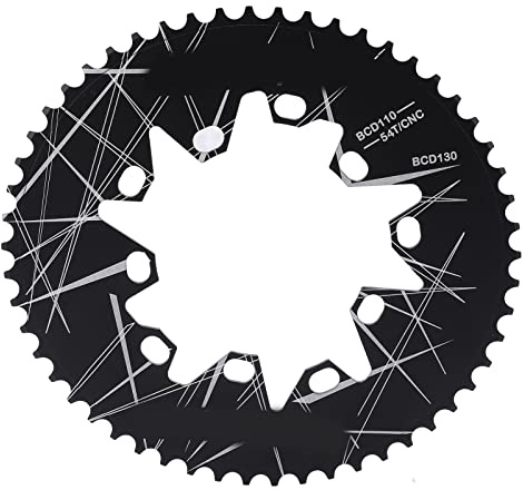 Lp 110/130 mm BCD - Plato ovalado de 54 dientes para bicicletas plegables de 7, 8, 9 y 10 velocidades