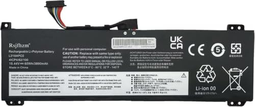 Rsjfhzm L21M4PC0 Laptop Ersatz Akku für Lenovo IdeaPad Gaming 3-15IAH7 | 3-15ARH7，Legion 5-15IAH7 5-15IAH7H 5-15ARH7 5-15ARH7H，Legion Y7000 R7000 2022 Series L21C4PC0 L21D4PC0 L21L4PC0