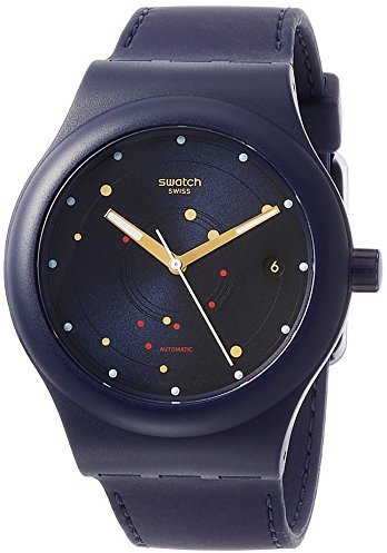 Swatch Herren Analog Automatik Uhr mit Silikon Armband SUTN403