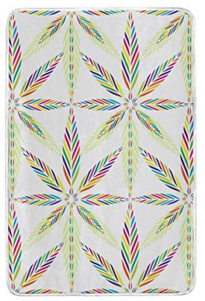 alaza Buntes Marihuana-Blatt von Cannabis Polyester Mikrofaser Decke 60 x 90 Leichtbau Gemütliche Couch Decke Bett Decke von My Daily