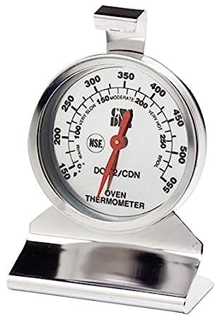 CDN DOT2 ProAccurate Oven Thermometer, Stainless Steel For Monitoring Oven Temperatures. A Best Instant Read in Food Cooking Thermometer. Large Dial. NSF Certified.